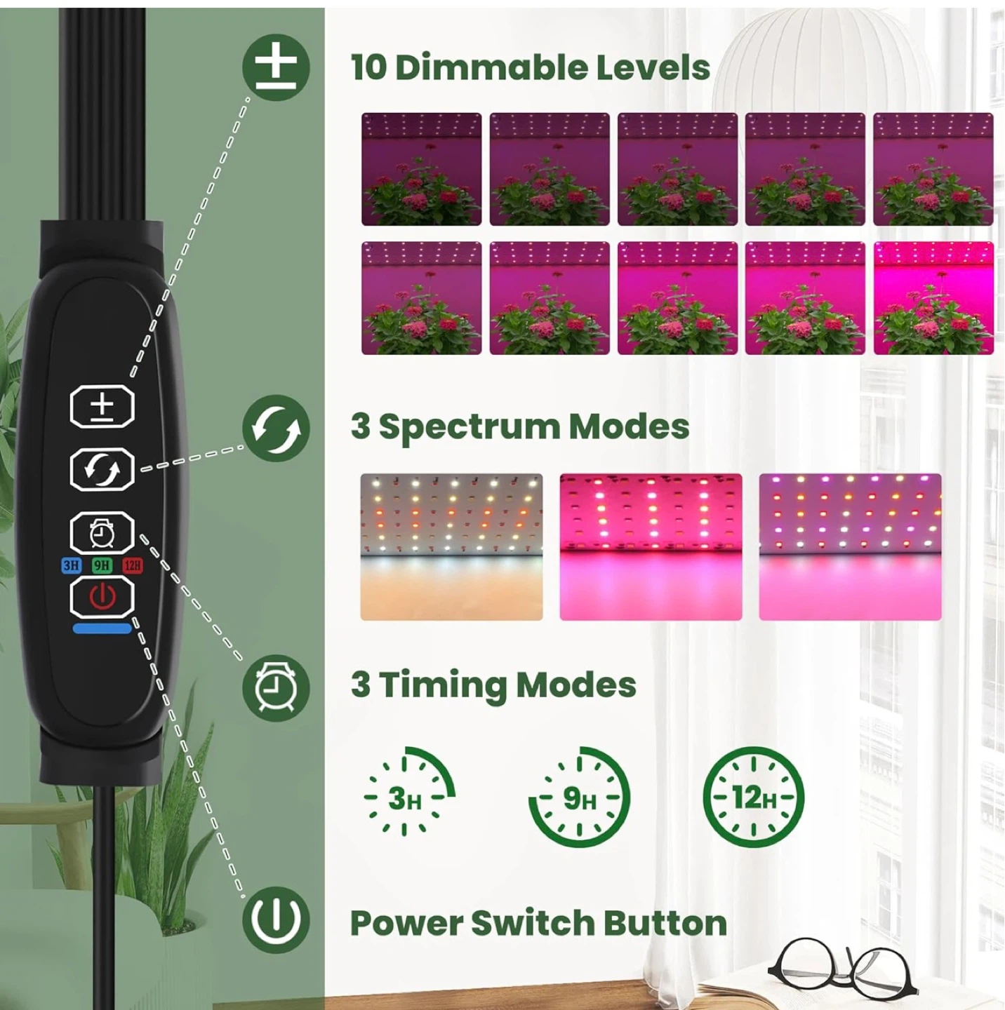 Greenhouse Shelf with LED Grow Light (Cover not included) - photo 2