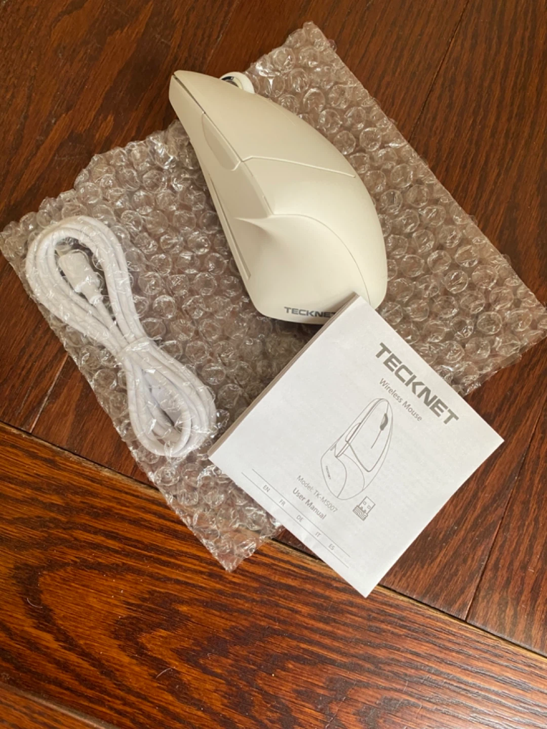 TECKNET Ergonomic Vertical Wireless Mouse - White - photo 2