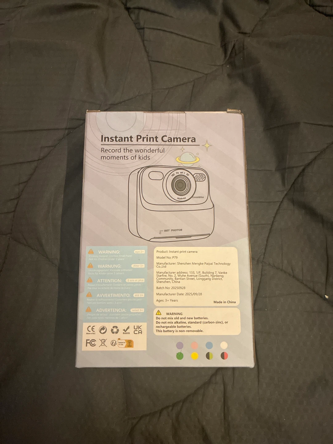 Instant Print Camera for Kids - Ages 3+