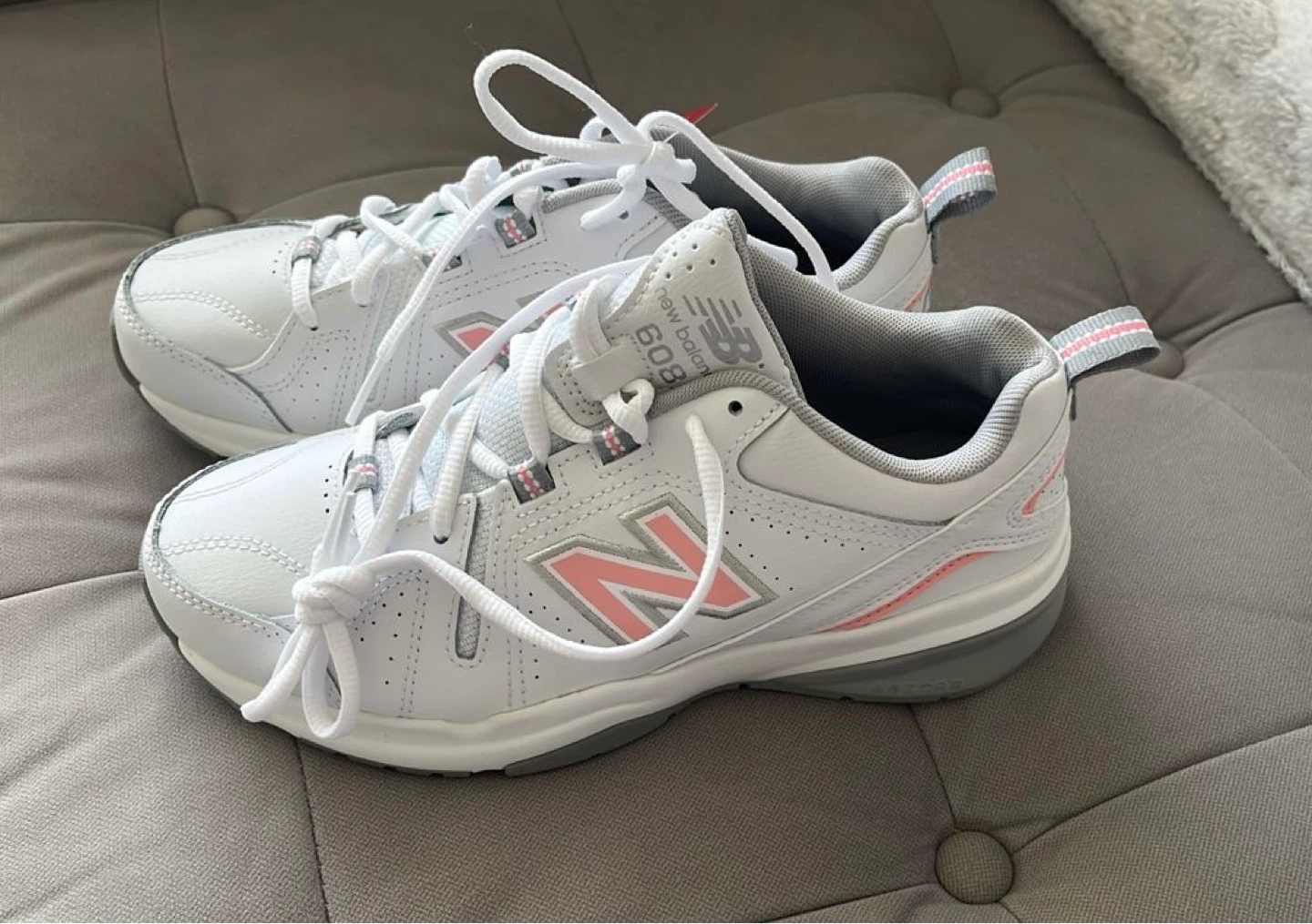 White pink New Balance 608 Women's Comfort Insert Training Shoes - photo 2