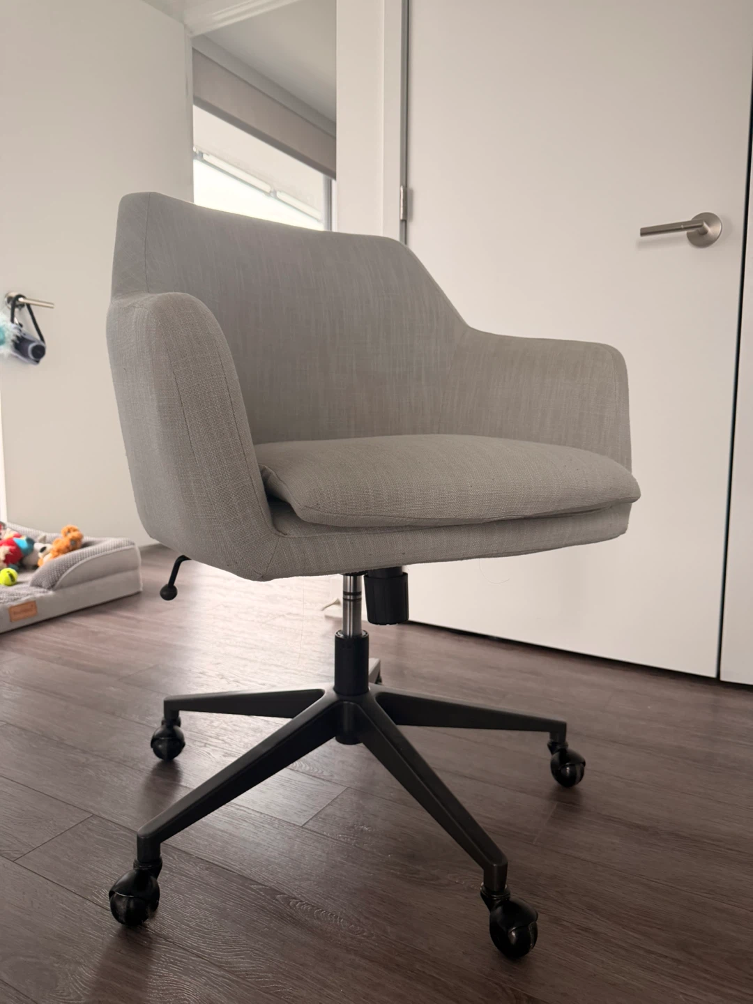 Grey Swivel Office Chair - photo 3