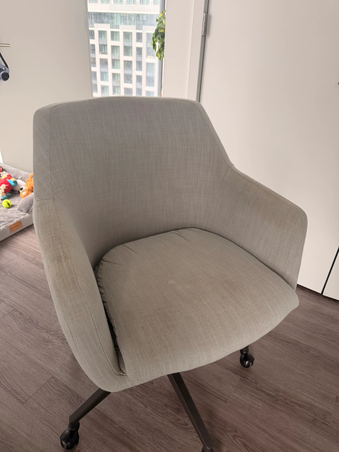 Grey Swivel Office Chair - photo 4