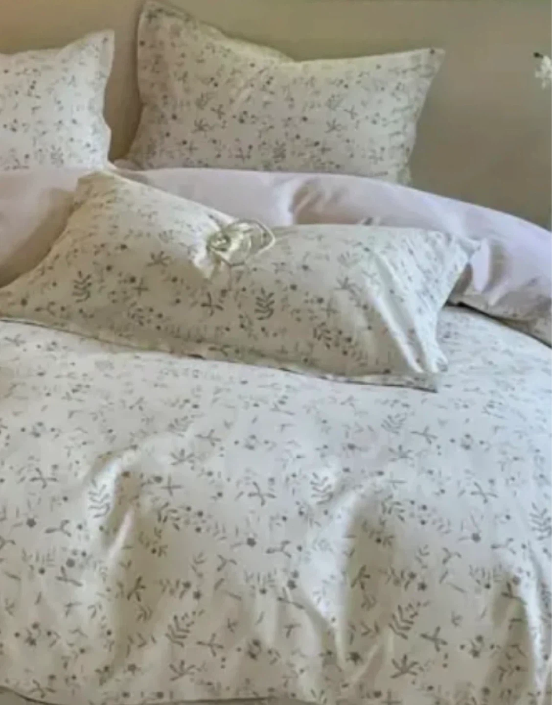 100% Cotton Duvet Cover and Pillowcase Set - Floral Print - photo 2