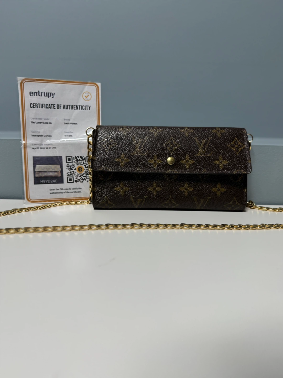 Louis Vuitton Monogram Canvas Wallet on Chain