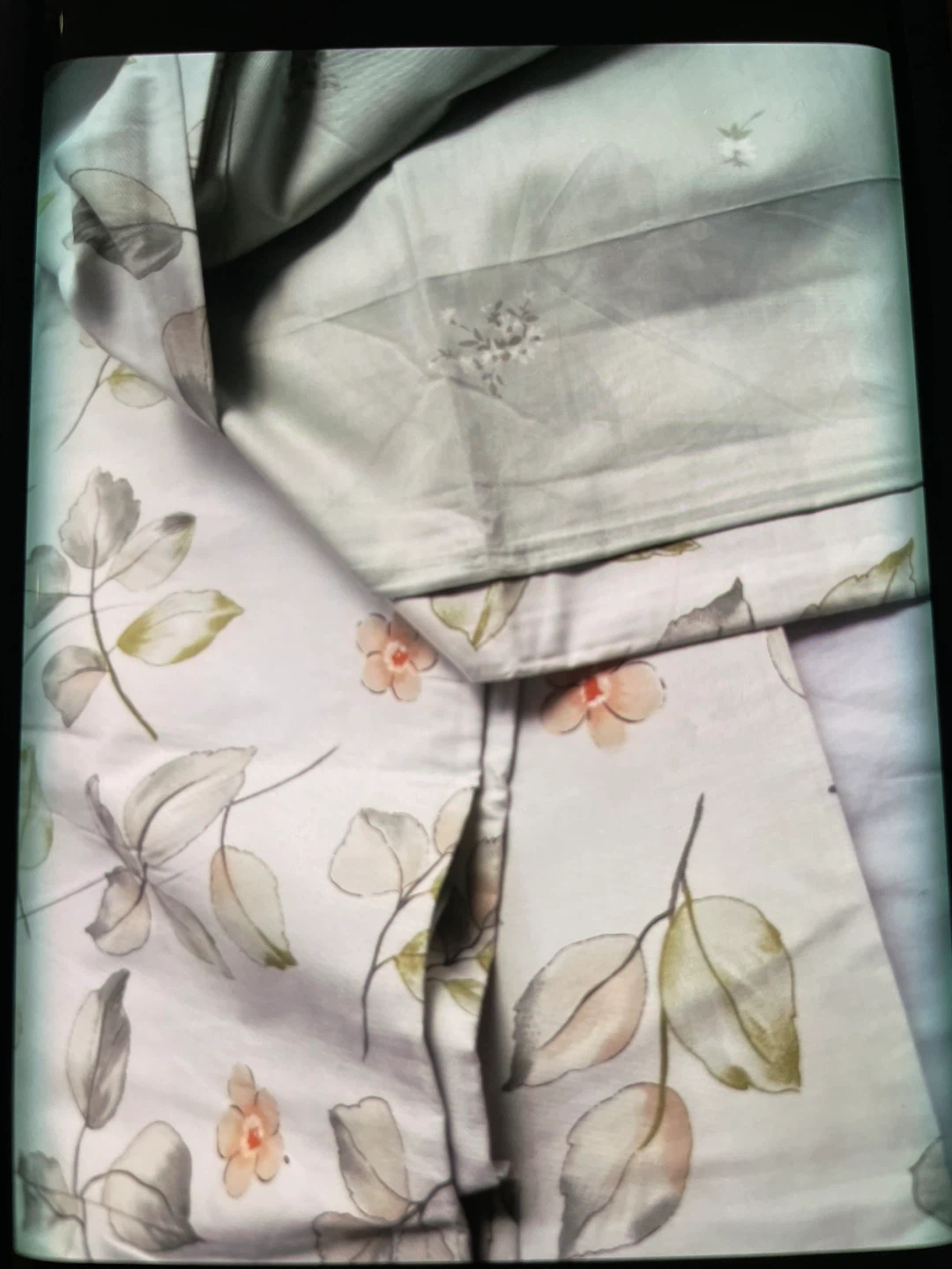 100% Cotton Duvet Cover and Pillowcase Set - Floral Print - photo 3