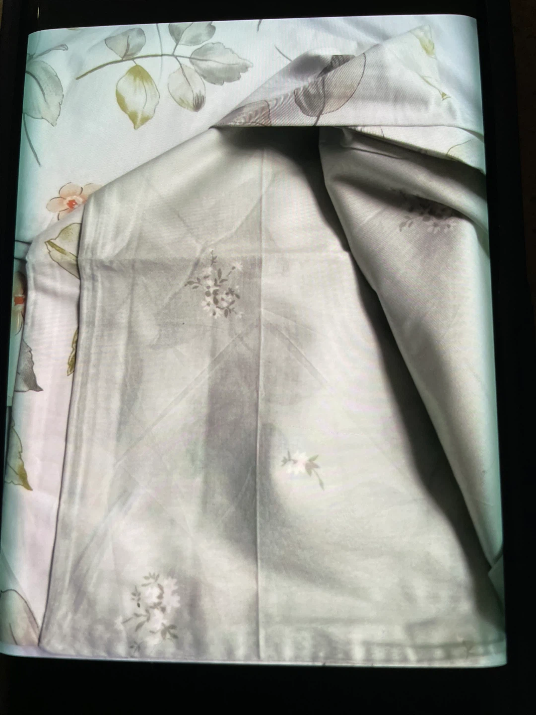 100% Cotton Duvet Cover and Pillowcase Set - Floral Print - photo 4