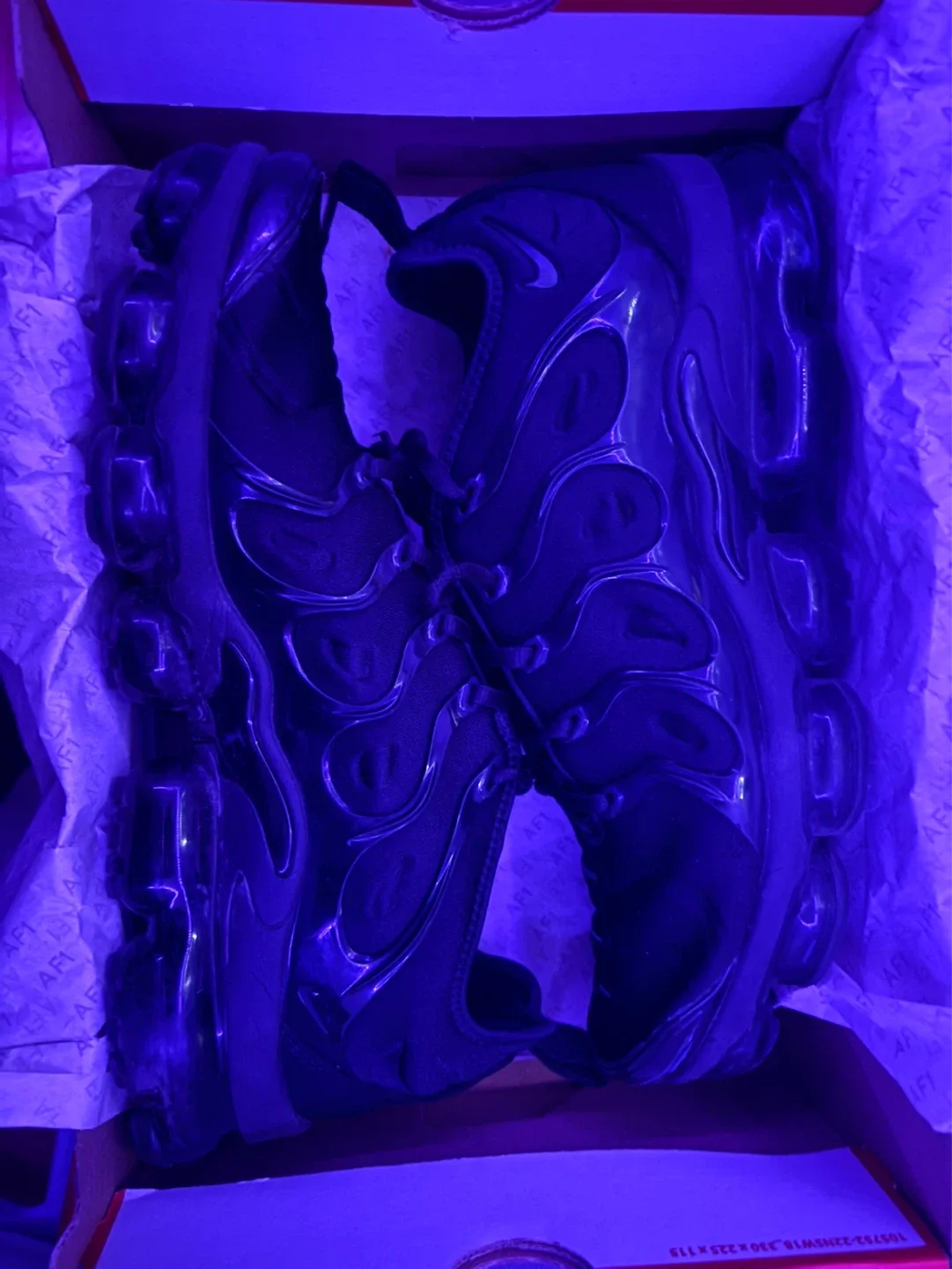 Nike Air VaporMax Plus Men's Black Shoes Size 10