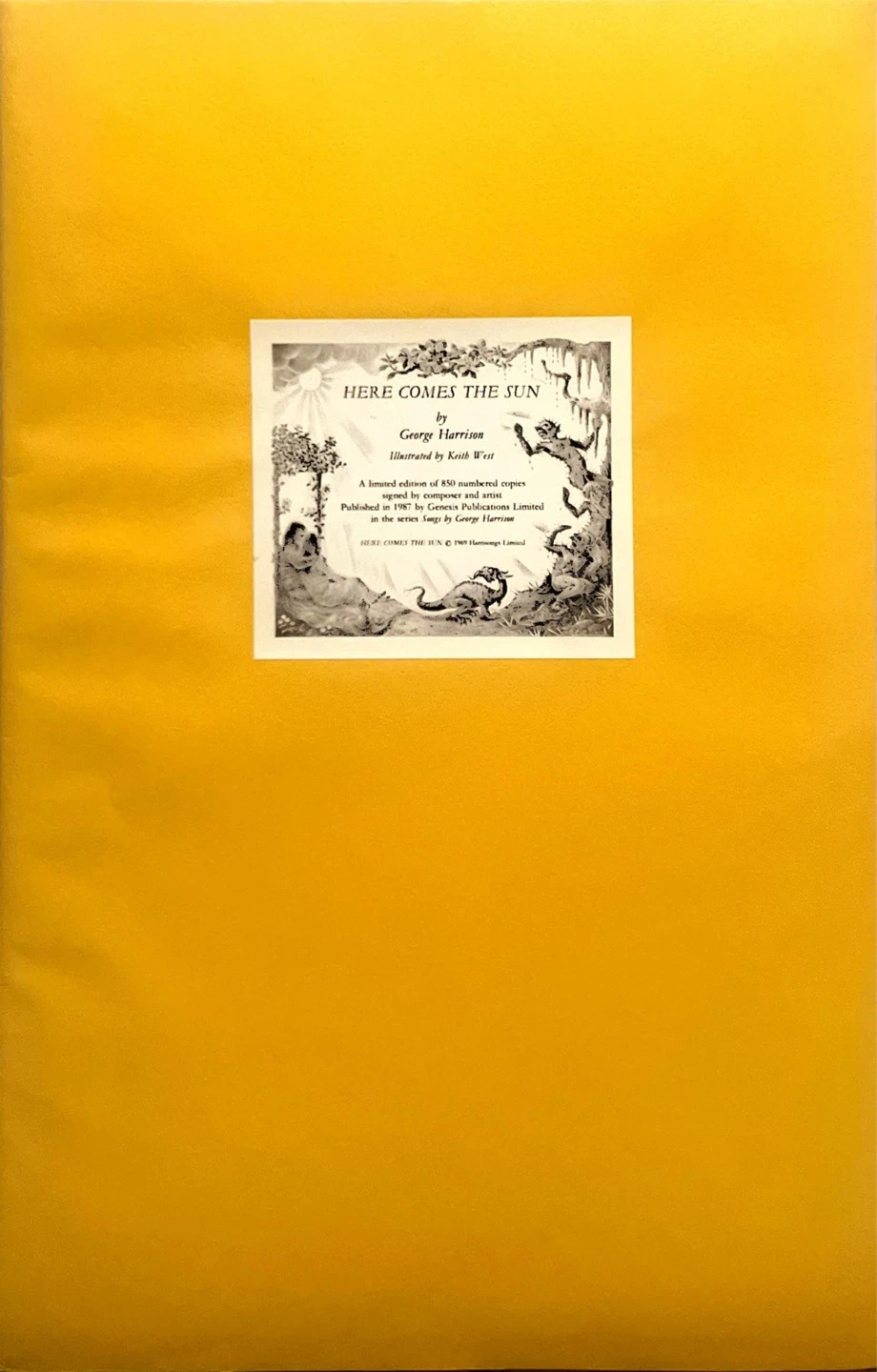George Harrison SONGS Portfolio 3 Signed Lithographs - photo 3