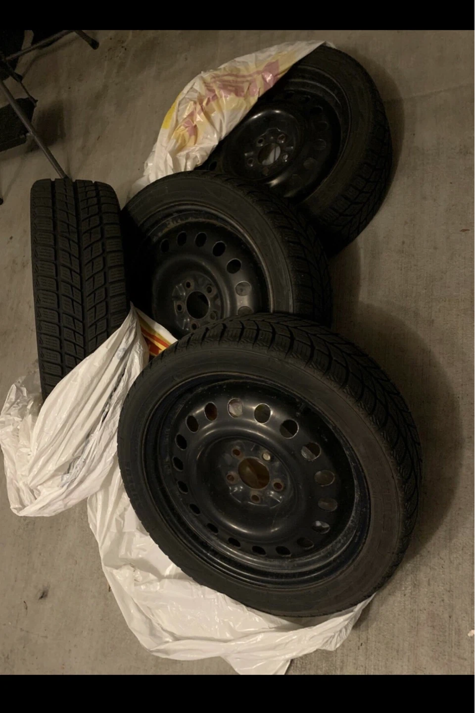 Winter Tires on Rims for 2012 Toyota Camry – Good Condition