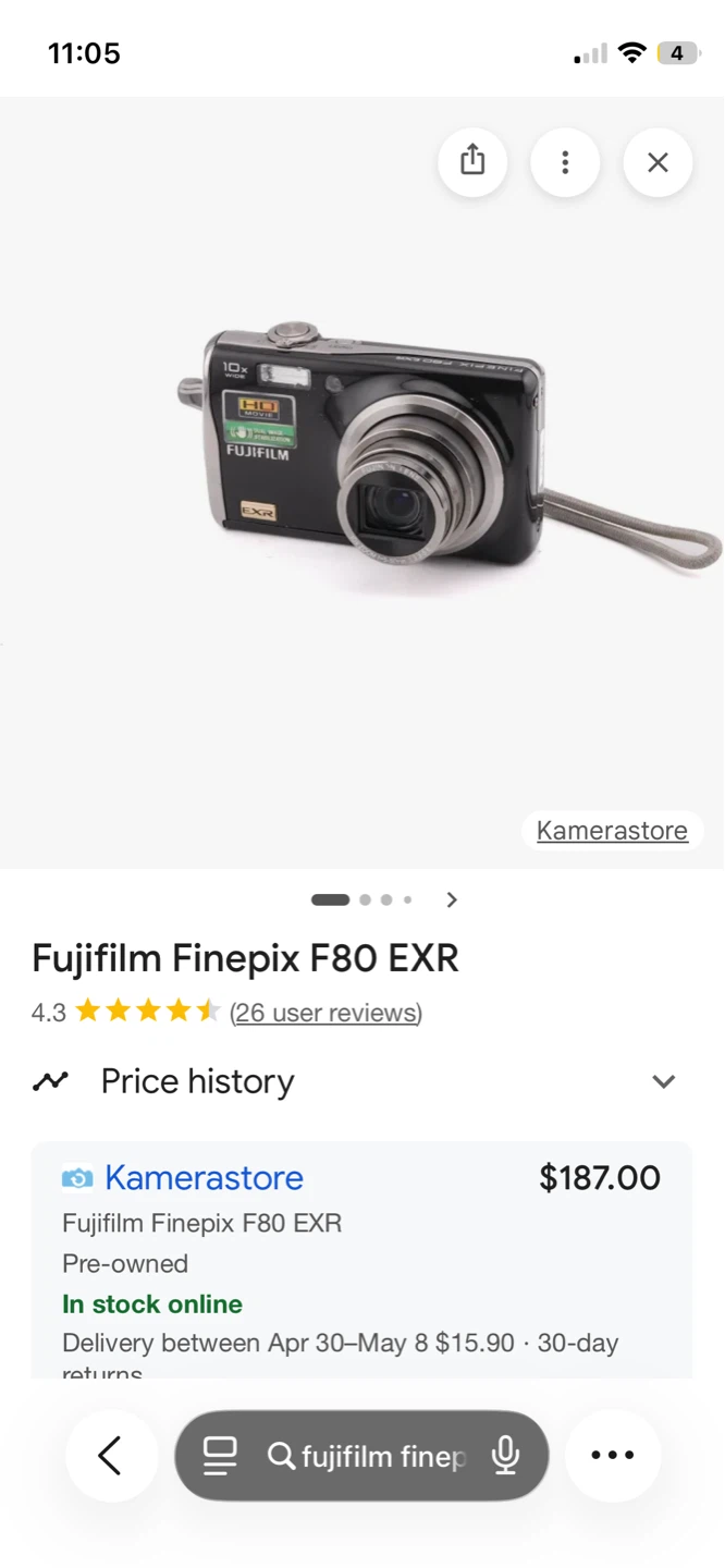 FUJIFILM FinePix F80EXR - Vintage/Retro digital camera - Y2K - photo 4