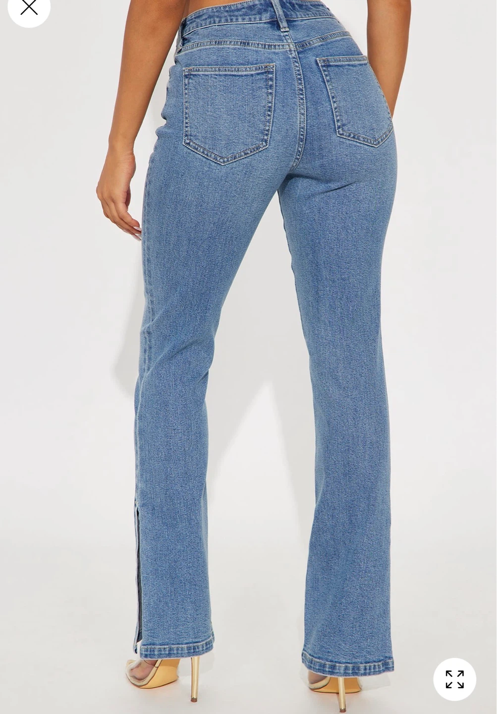 Fashion Nova Stretch Flare Jeans - Medium Wash - photo 2