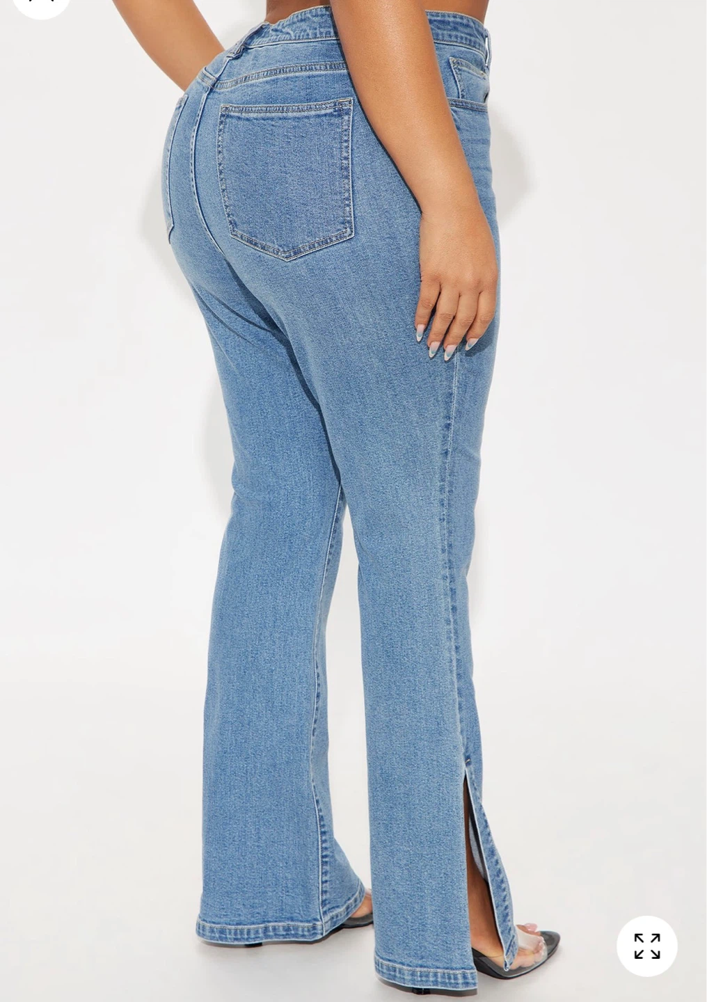 Fashion Nova Stretch Flare Jeans - Medium Wash - photo 4