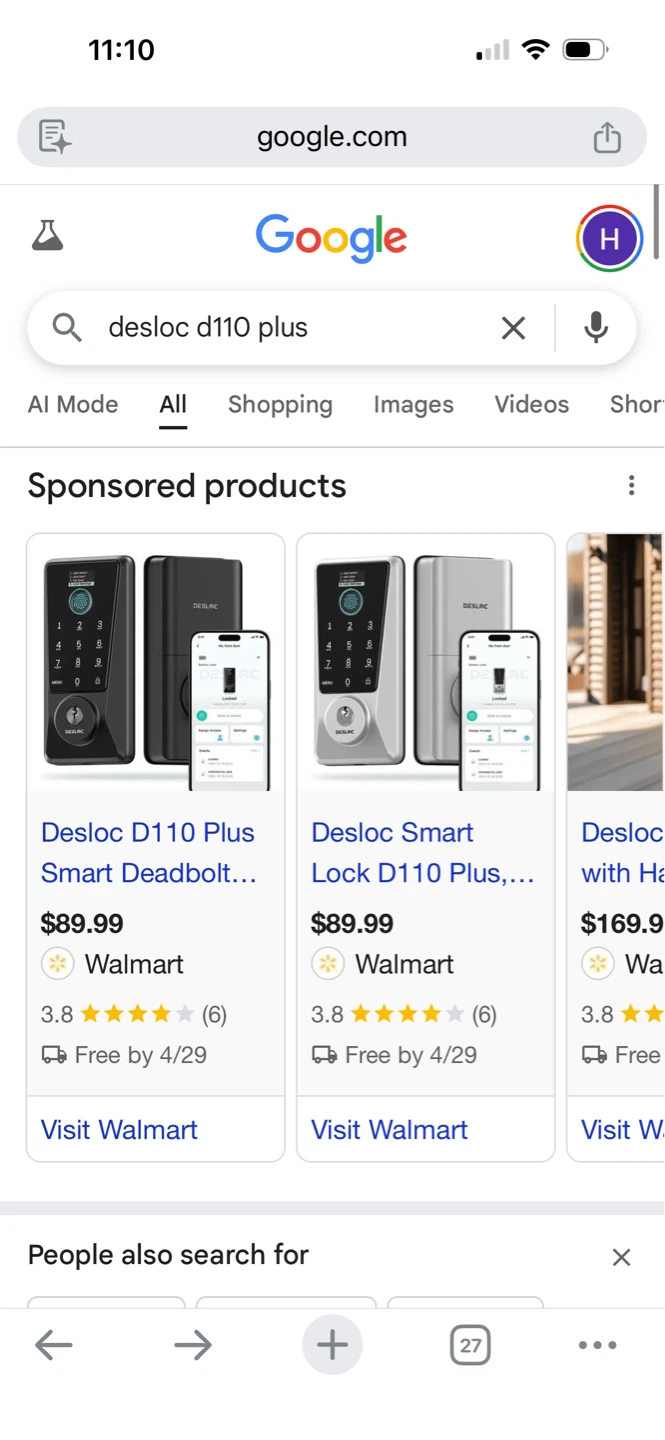 Deslac D110 Plus Smart Lock 50%off 3 day sale - photo 2