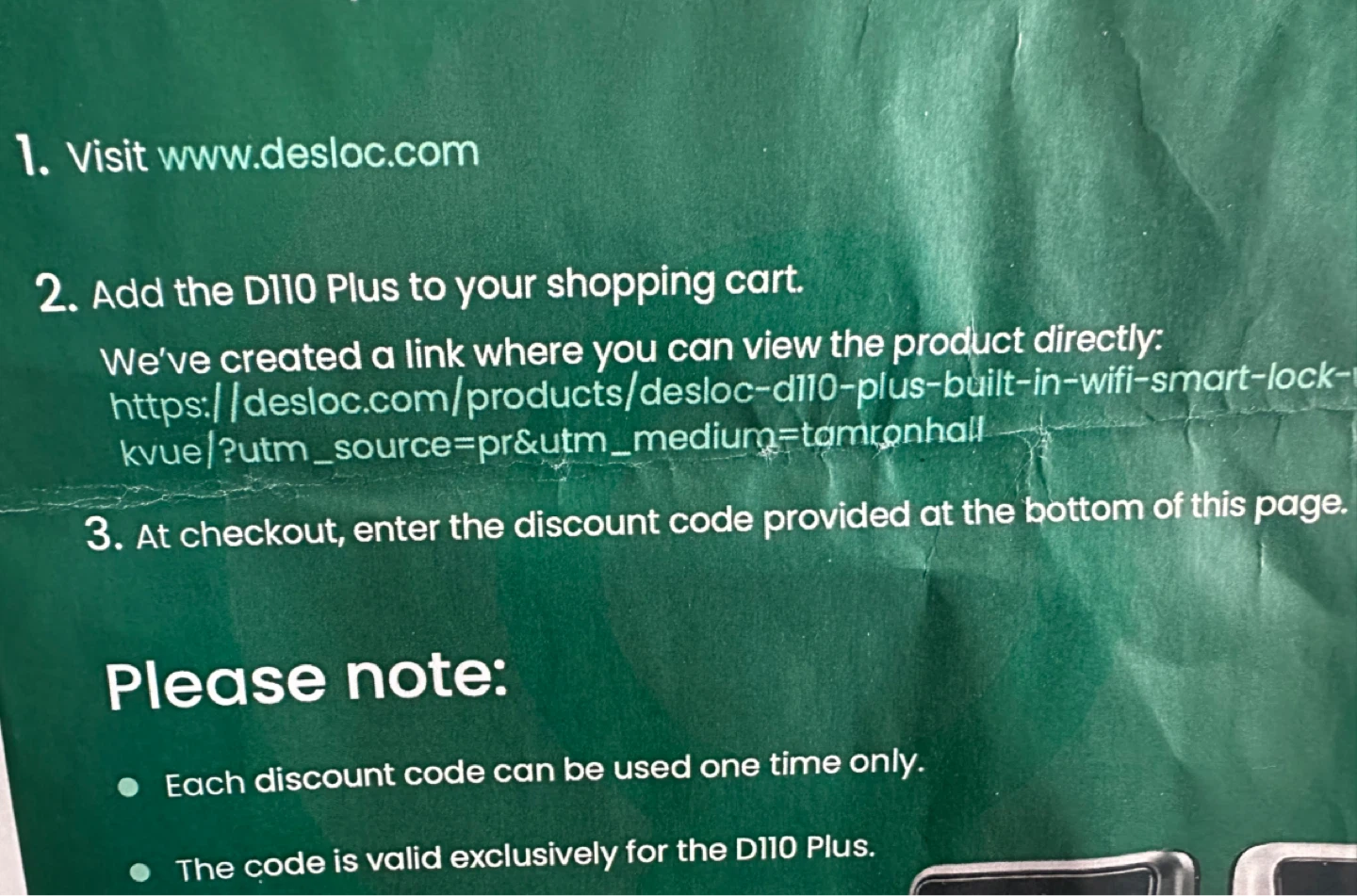 Deslac D110 Plus Smart Lock 50%off 3 day sale - photo 3