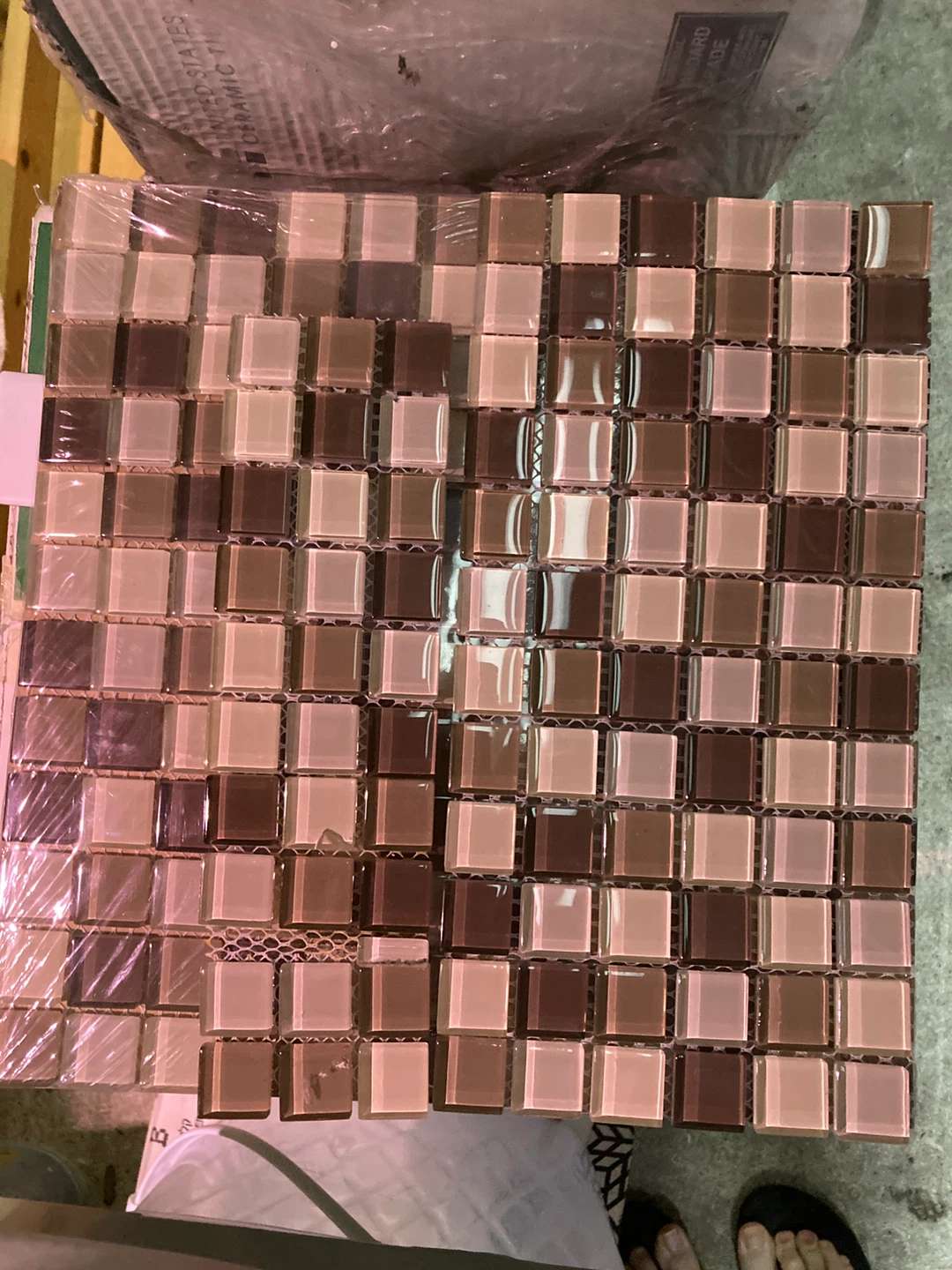 Free - 2.5 sheets of Glass Wall Tiles