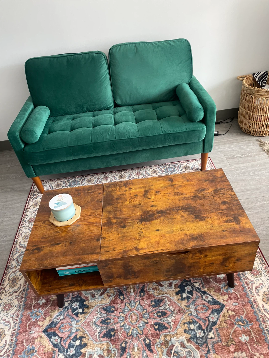 Lift Top Coffee Table with Storage - photo 3