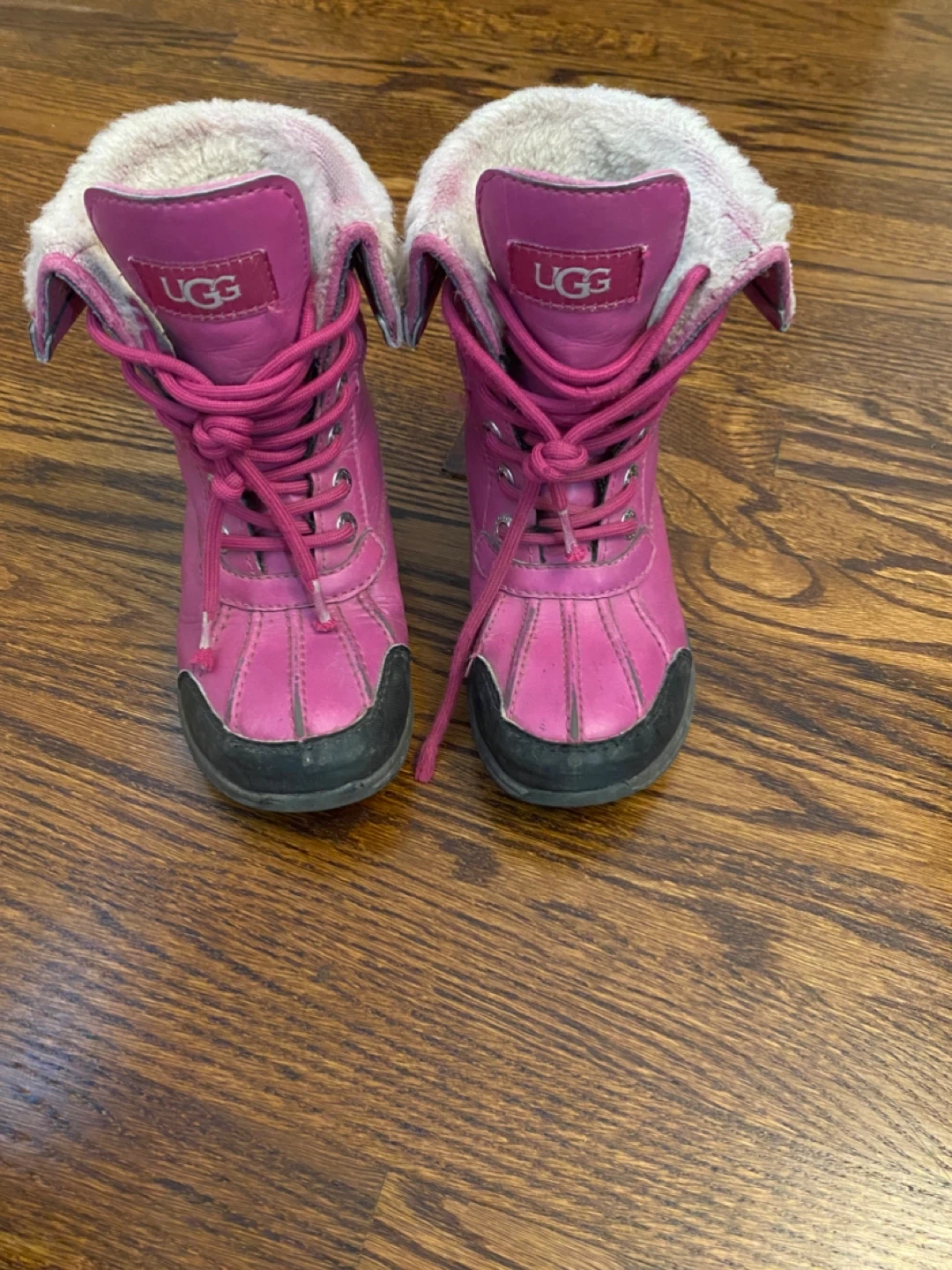 UGG Pink Lace-Up Winter Boots - photo 2