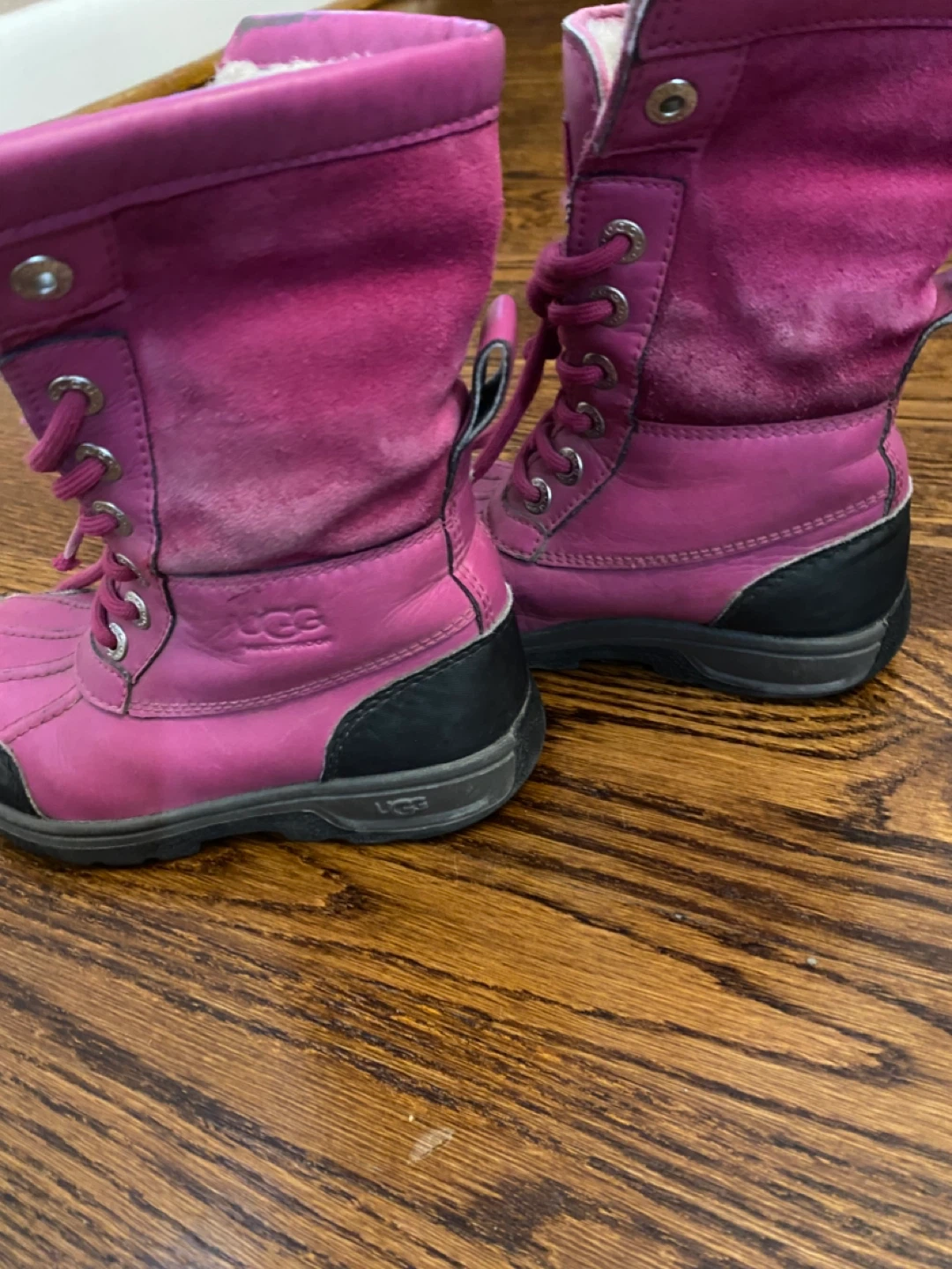 UGG Pink Lace-Up Winter Boots - photo 4