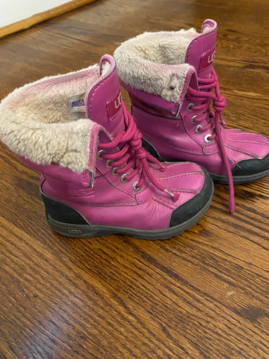 UGG Pink Lace-Up Winter Boots - photo 5