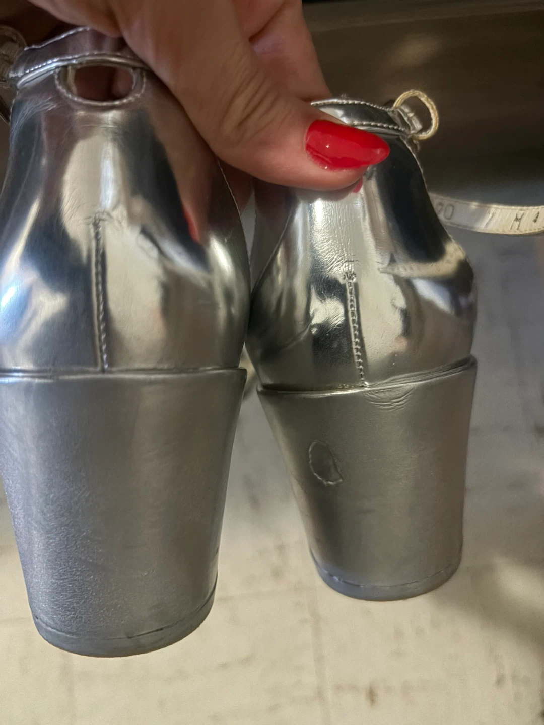 Stuart Weitzman Silver Metallic Heeled Sandals - photo 3
