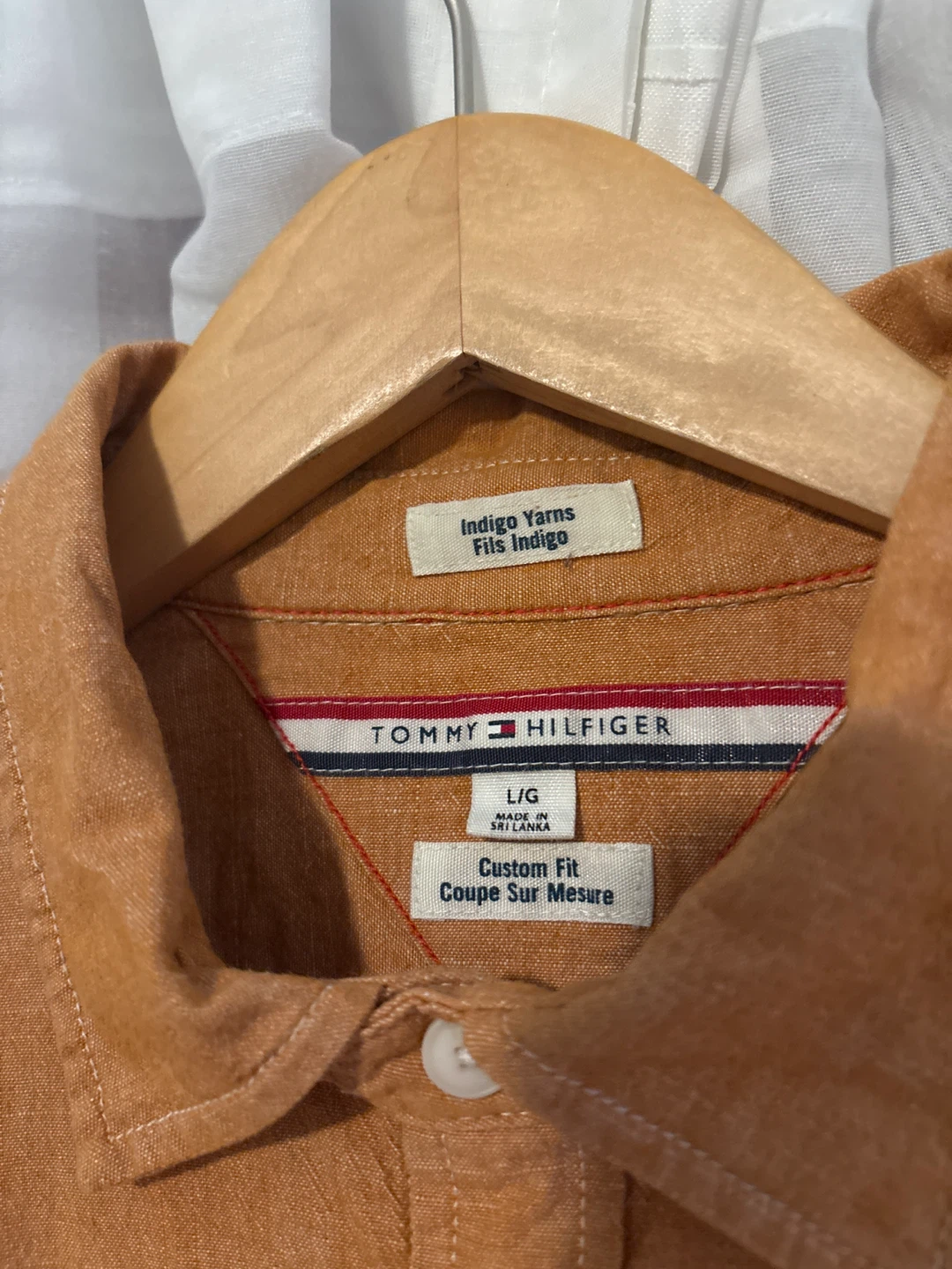 Tommy Hilfiger Men's Cotton Custom Fit Button-Up Shirt - Size L - photo 2