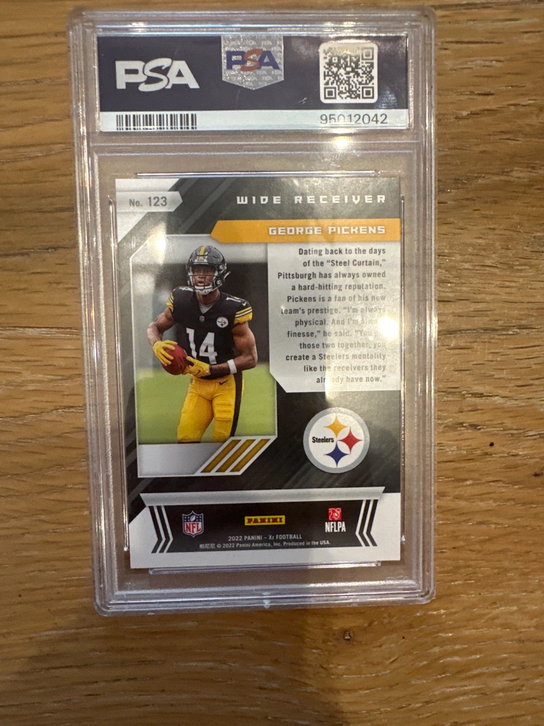 2022 XR George Pickens Red RC PSA 10 Gem Mint Football Card - photo 2