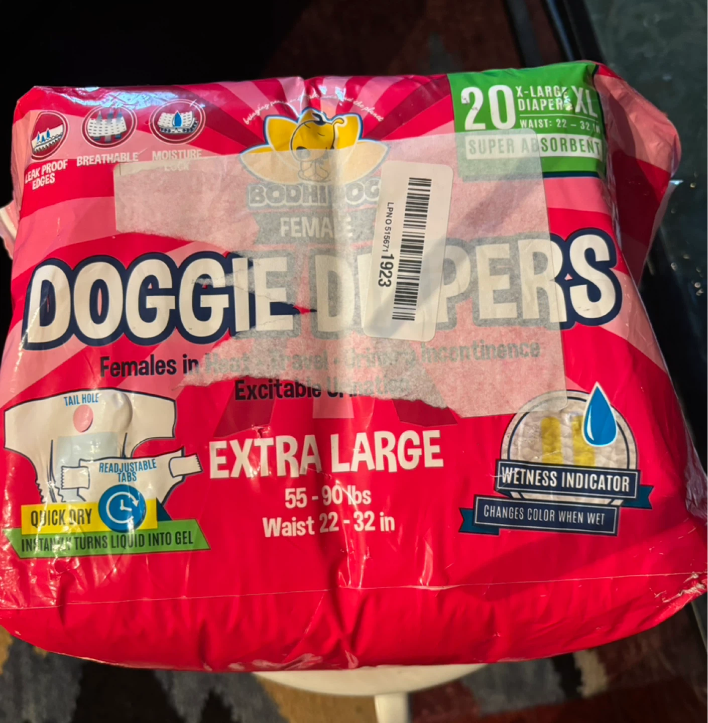 BODHI DOG Doggie Diapers - Extra Large