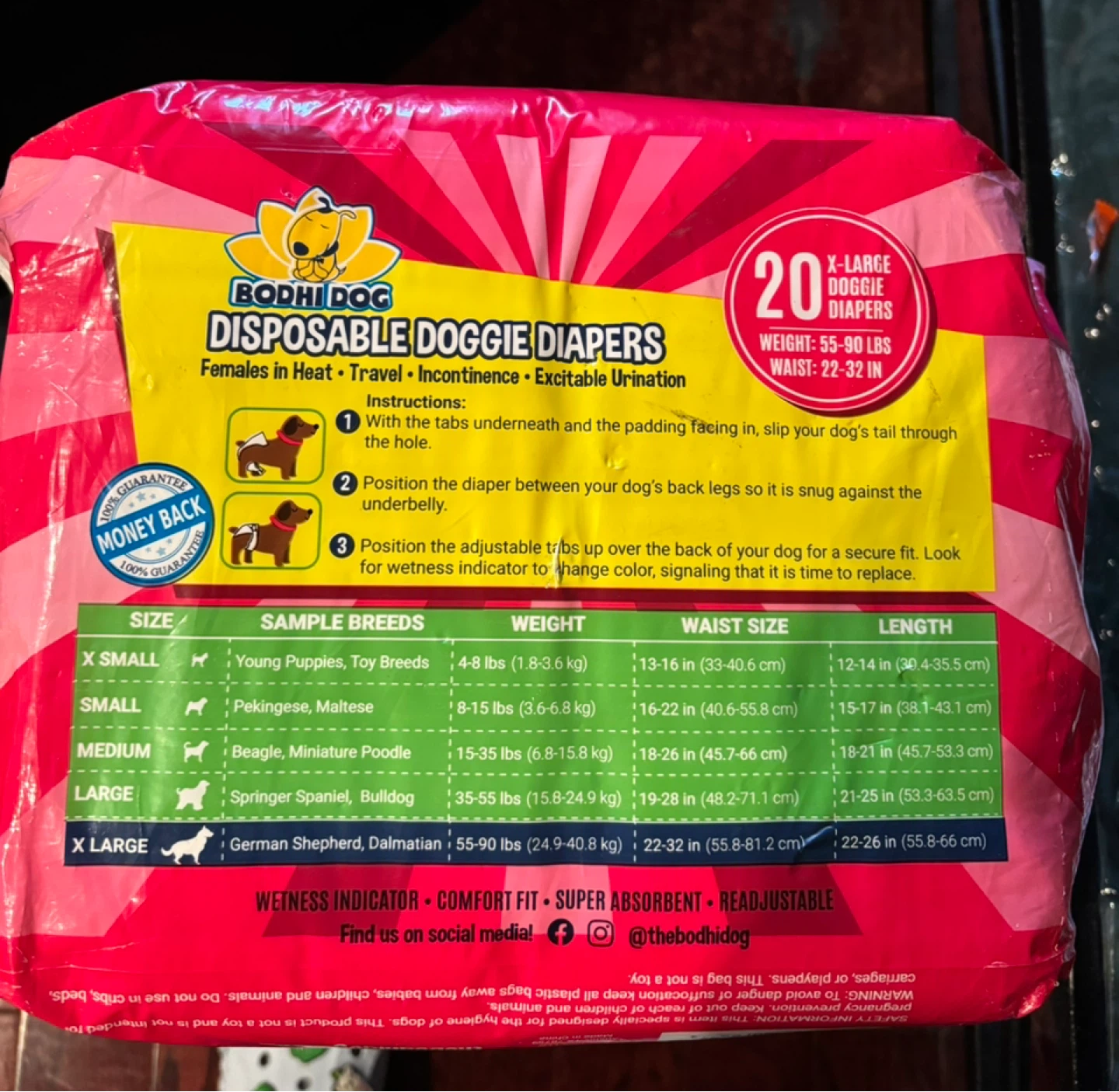 BODHI DOG Doggie Diapers - Extra Large - photo 2