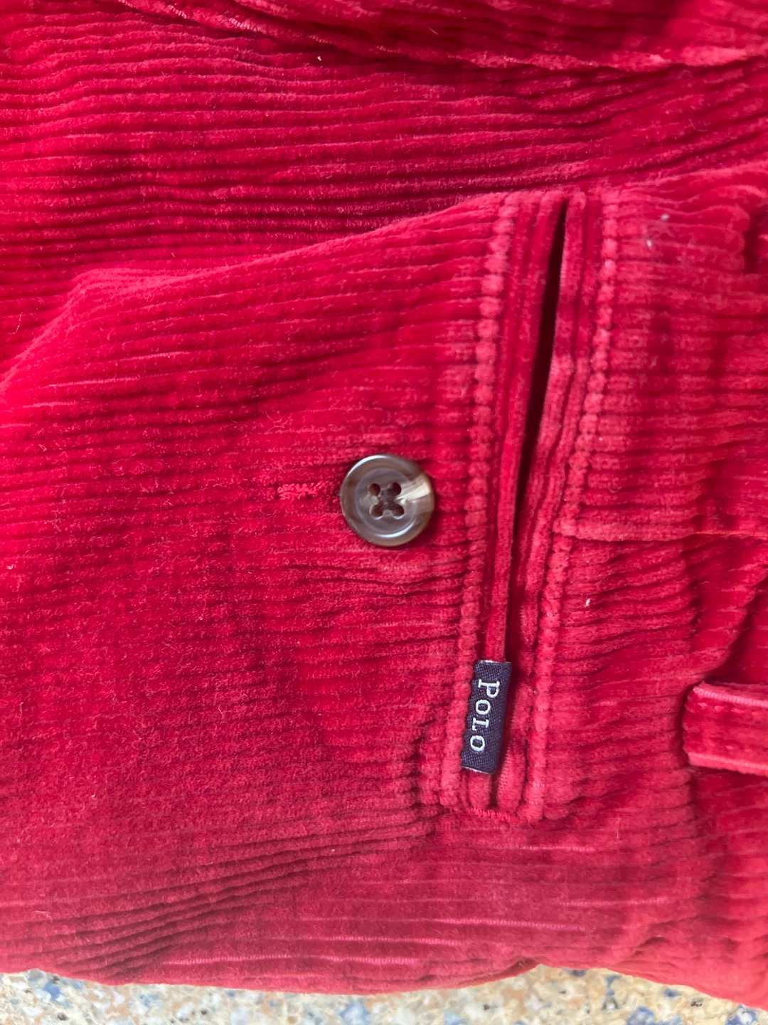 Original and authentic Ralph Lauren Red Corduroy Pants Size 6 - photo 4