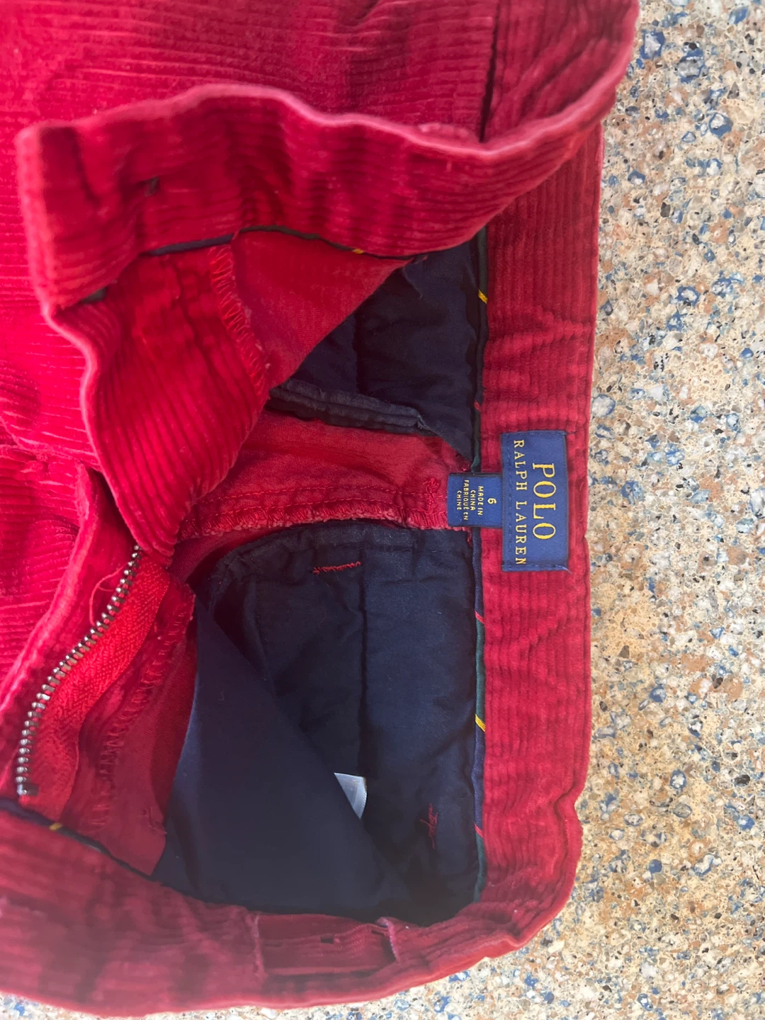 Original and authentic Ralph Lauren Red Corduroy Pants Size 6 - photo 2
