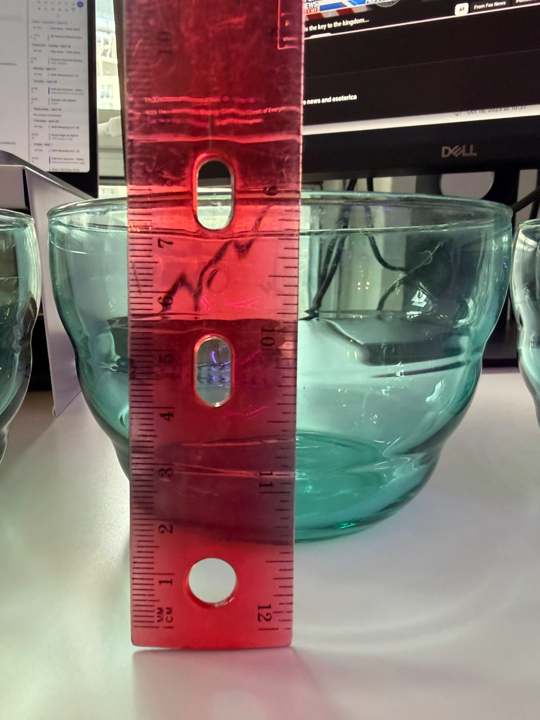 Set of 3 Blue Tint Glass Bowls (IKEA)