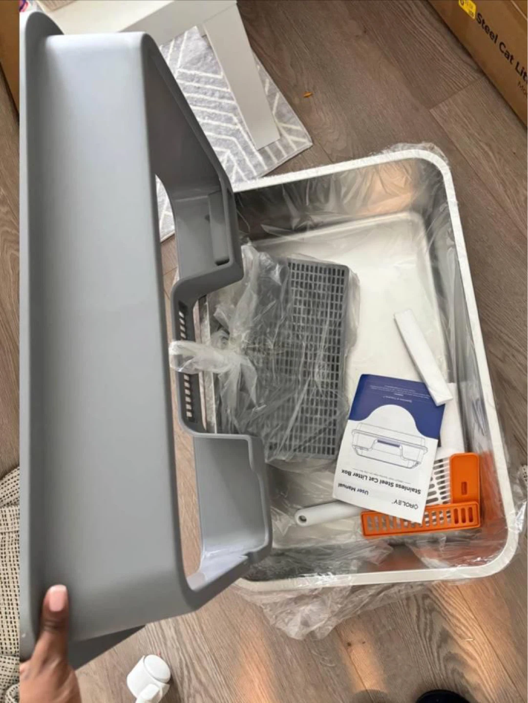 Stainless Steel Cat Litter Box - Extra Large