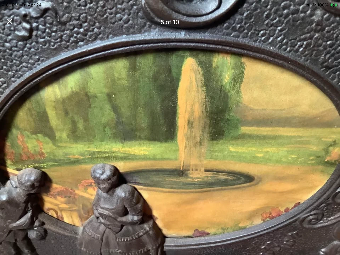1932 Scene in Action Colonial Fountain Motion Lamp 🐞 - photo 5