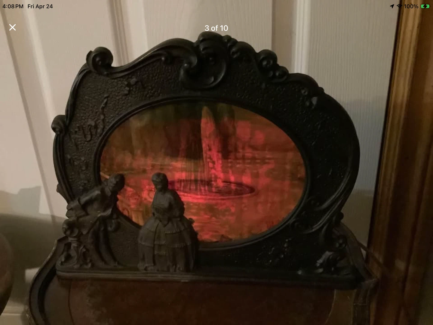 1932 Scene in Action Colonial Fountain Motion Lamp 🐞 - photo 3