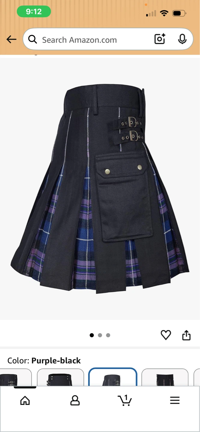 ASU Kilts Men's Modern Hybrid Utility Kilt