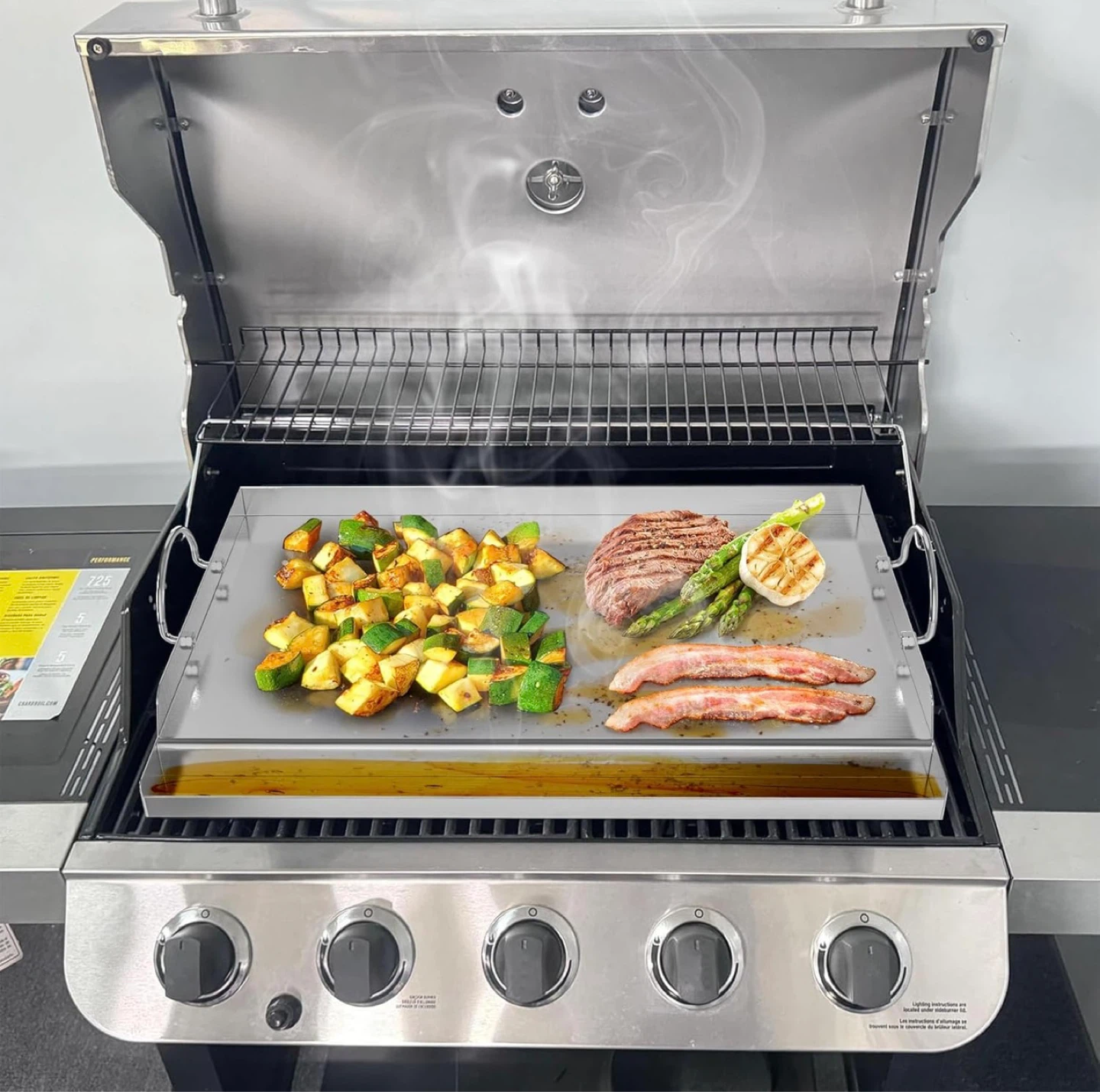 Onlyfire 25"x16" Stainless Steel Griddle