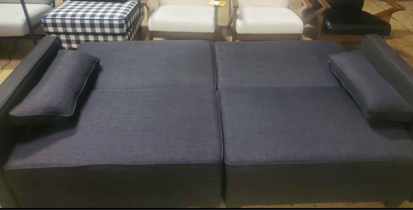 New Space Saving Dark Gray Sofa Sleeper with Storage - photo 5