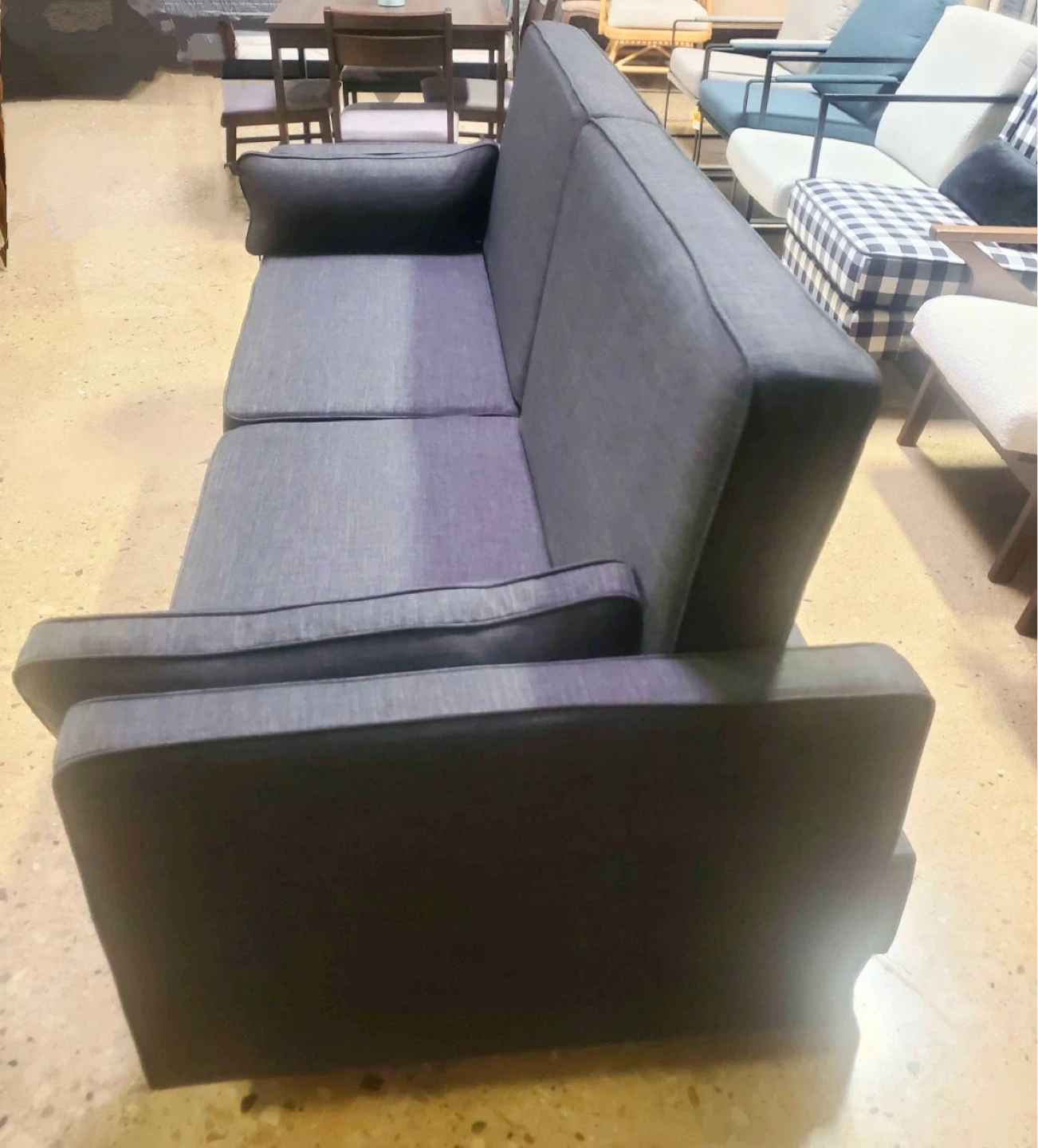 New Space Saving Dark Gray Sofa Sleeper with Storage - photo 4