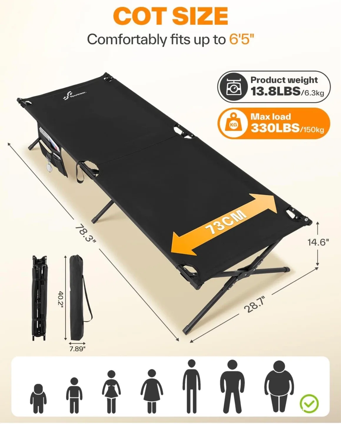 Sportsneer Camping Cot - photo 2