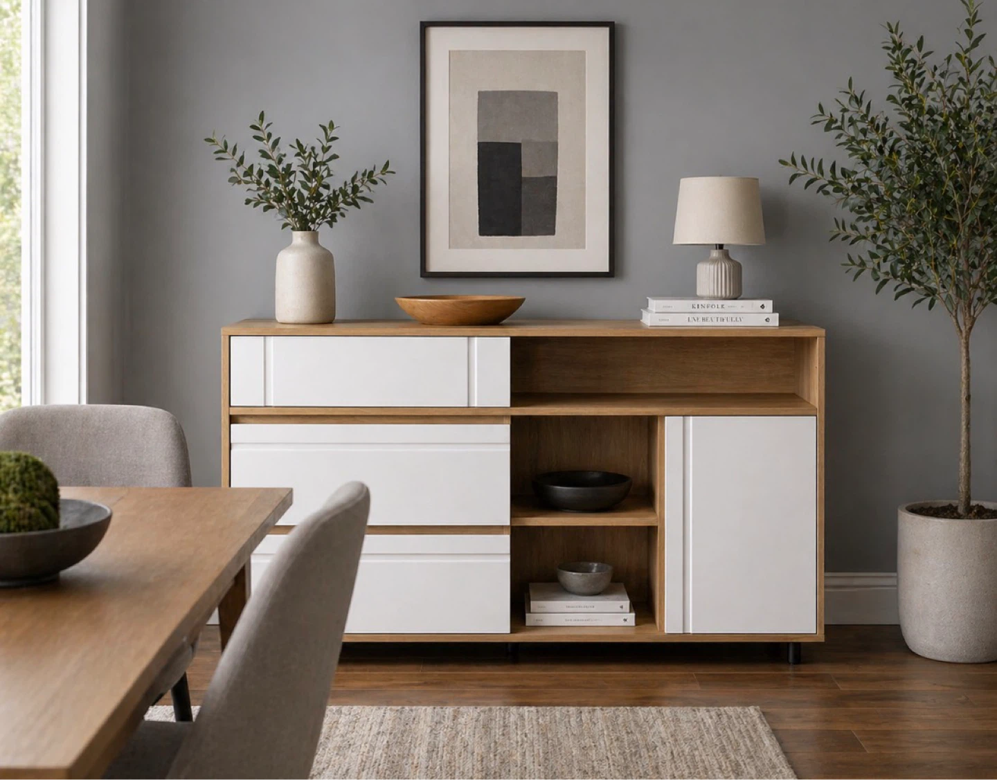 New Sideboard Buffet Storage Entryway Cabinet Credenza