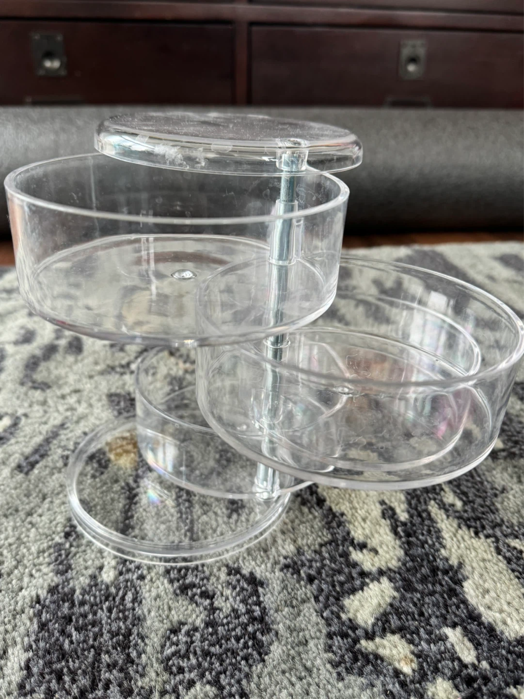 Clear Plastic 4-Tier Rotating Jewelry Organizer - photo 3