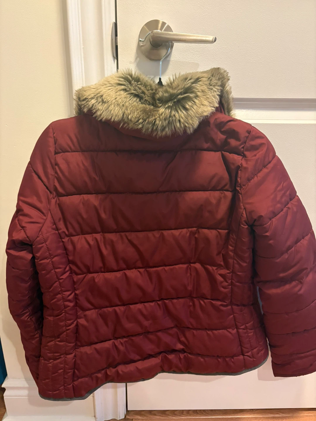 Old Navy Jacket with Faux Fur trim - Burgundy - photo 2