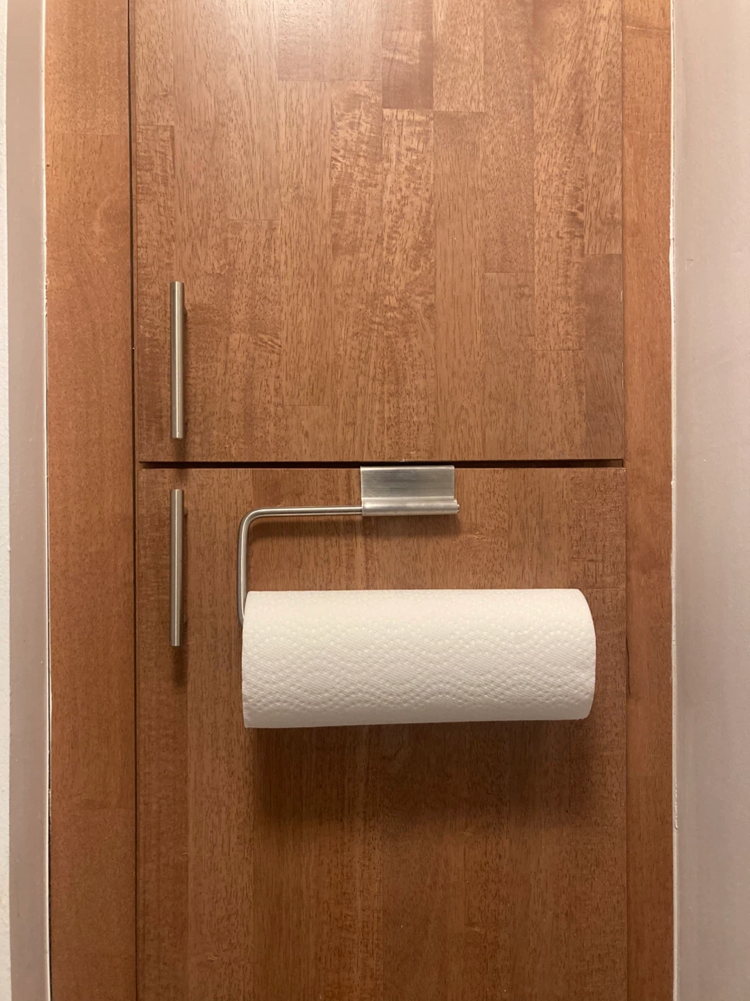 iDesign Stainless Steel Over the Cabinet Paper Towel Holder, - photo 3