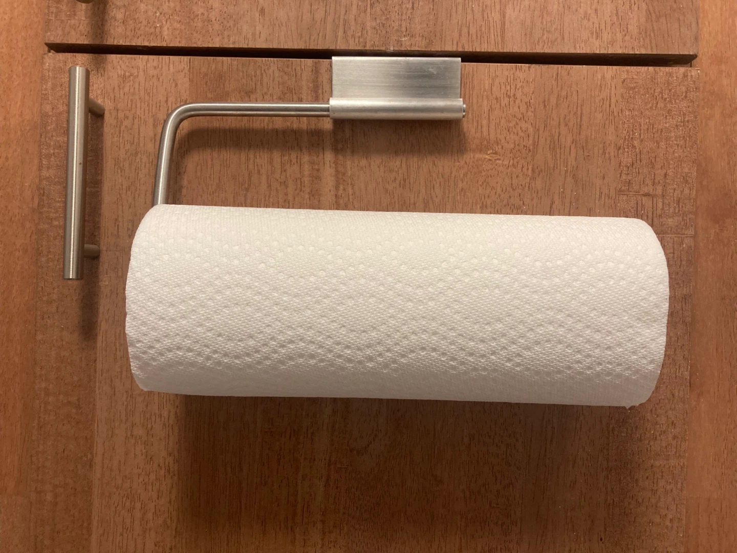 iDesign Stainless Steel Over the Cabinet Paper Towel Holder,
