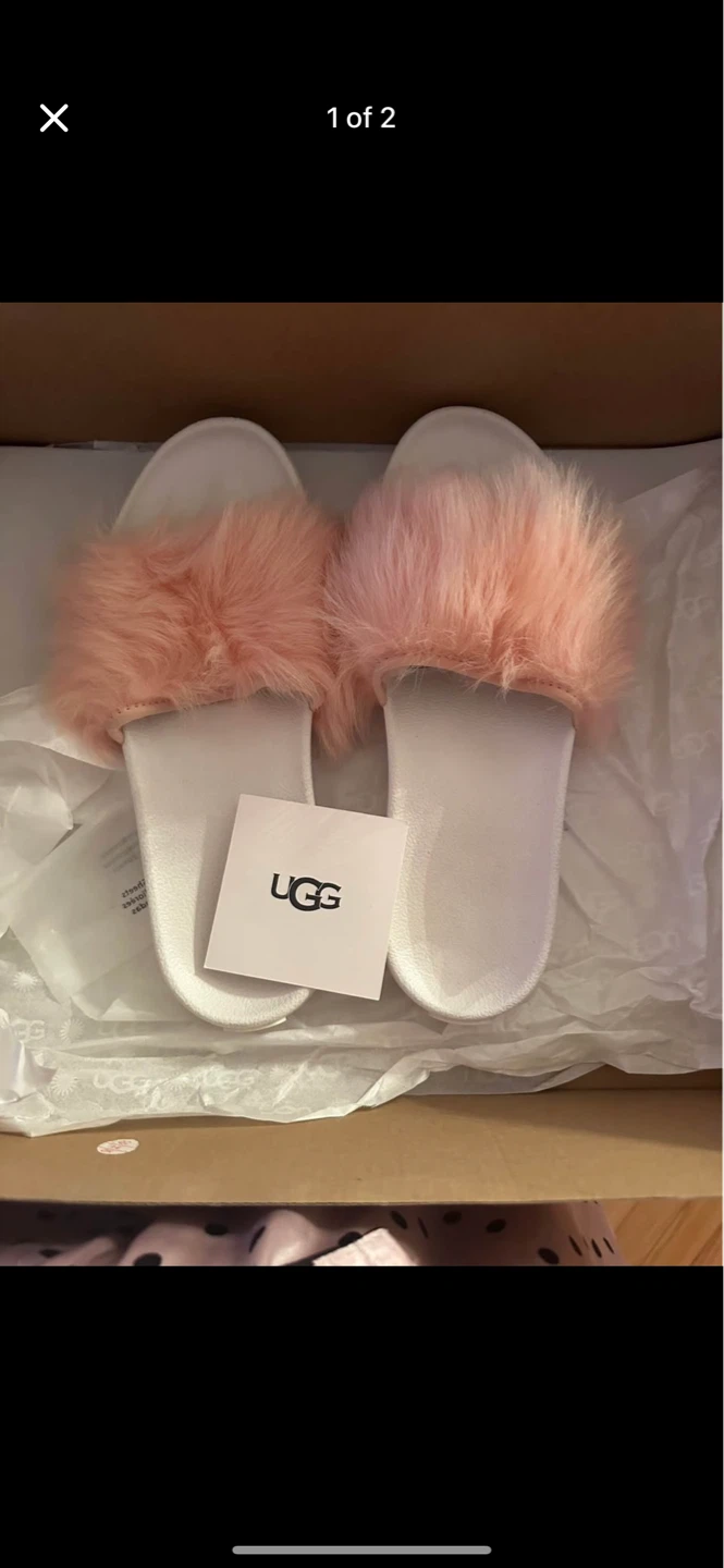 UGG Fluffy Slides - Pink - photo 2