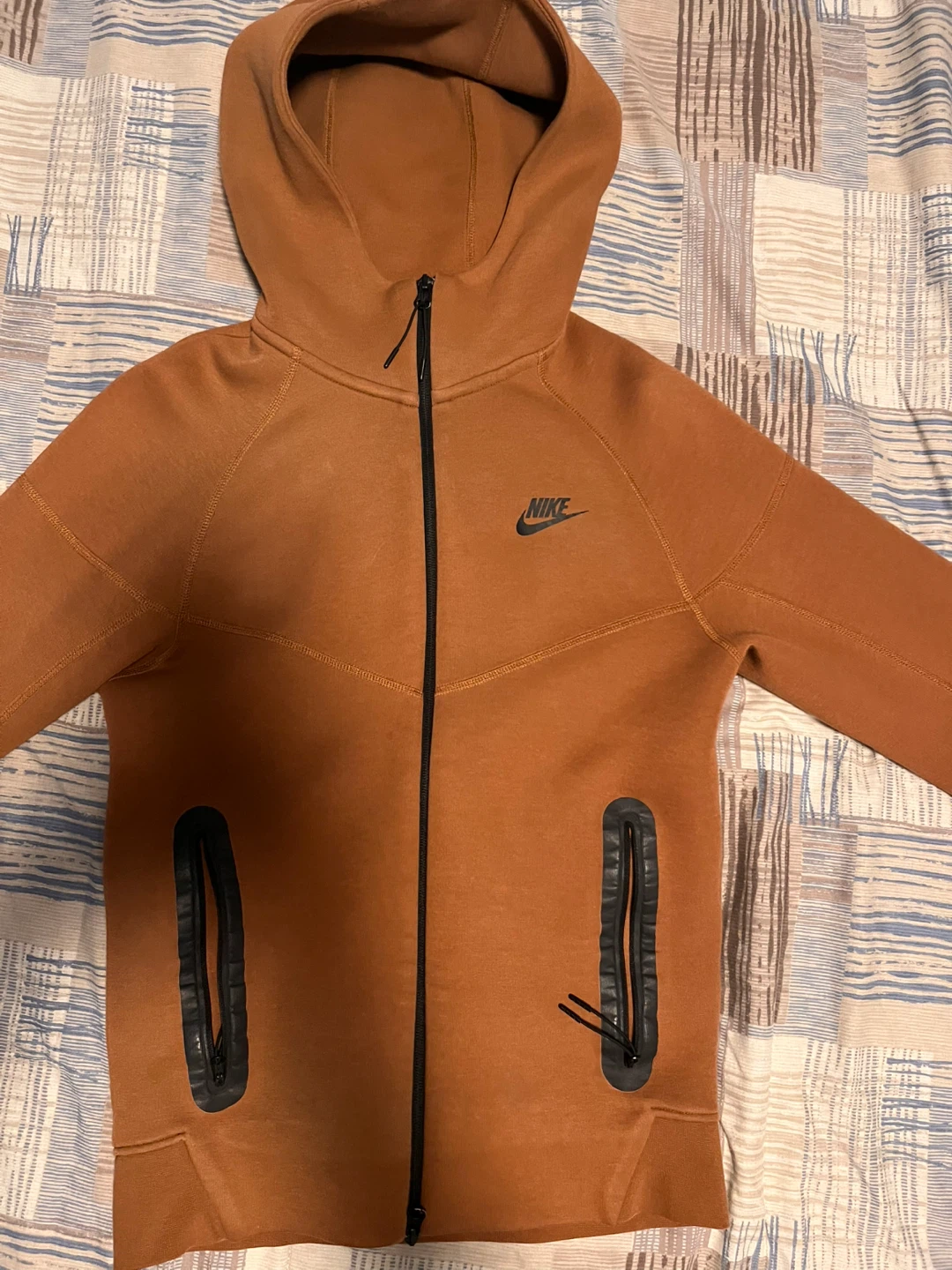 Nike Tech Fleece Full-Zip Hoodie - Brown