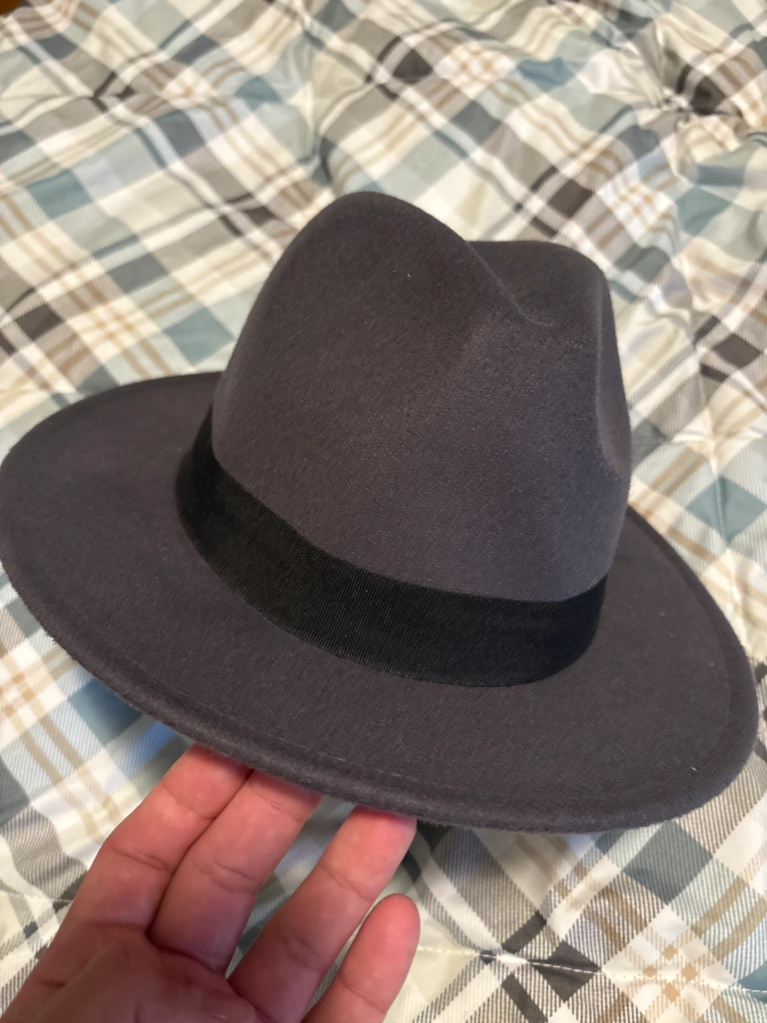 H&M Grey Fedora Hat Size M/58 - photo 2