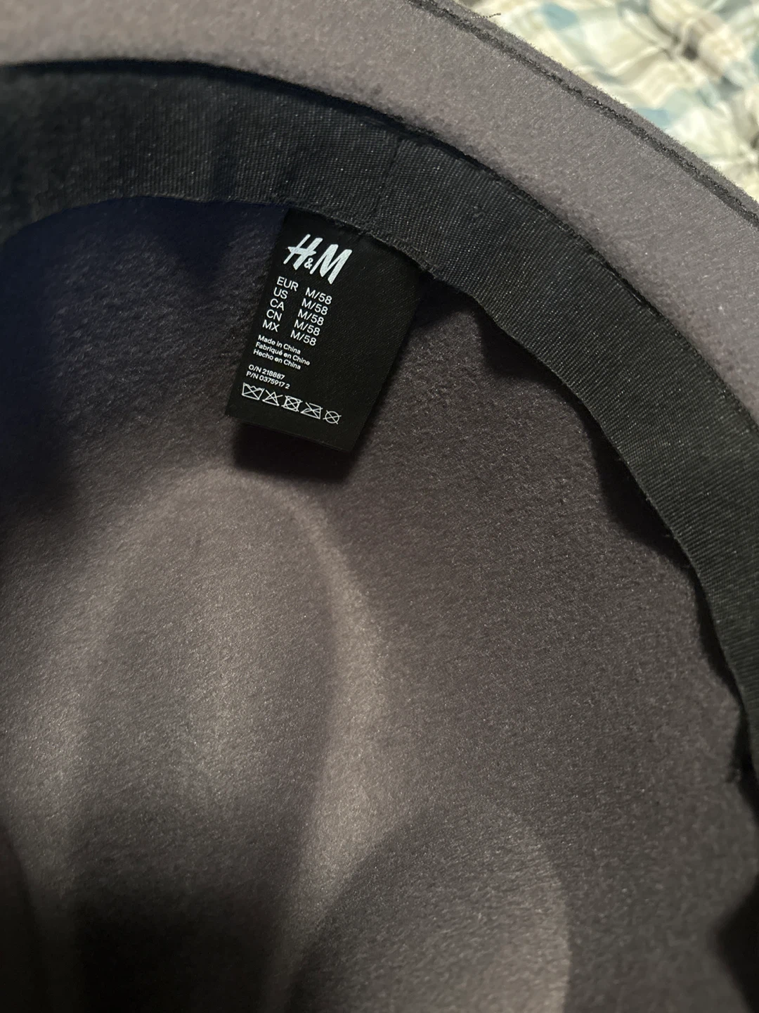 H&M Grey Fedora Hat Size M/58 - photo 3