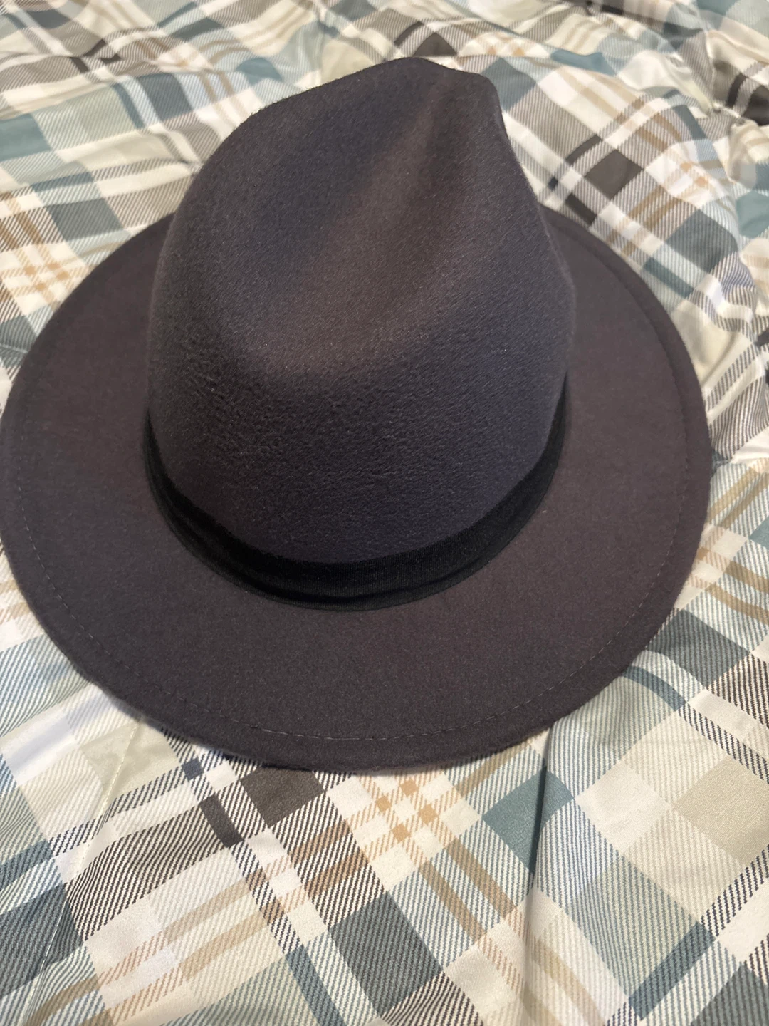H&M Grey Fedora Hat Size M/58