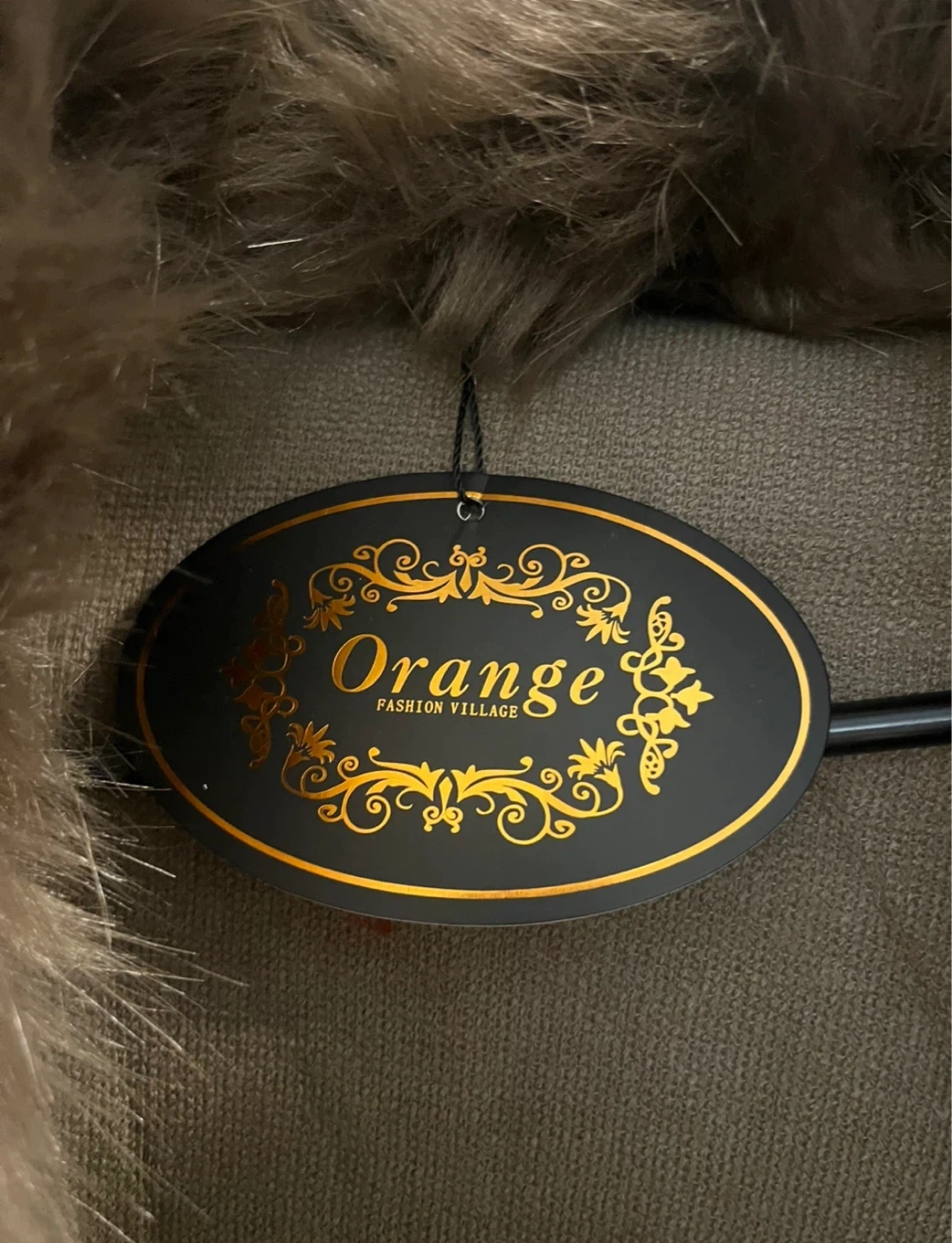 Poncho with Faux Fur Trim by Orange - photo 2